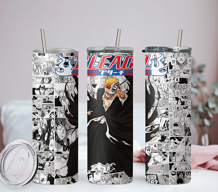 Bleach Collection Anime 20oz Tumbler with Straw and Lid