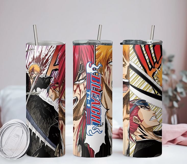 Bleach Collection Anime 20oz Tumbler with Straw and Lid