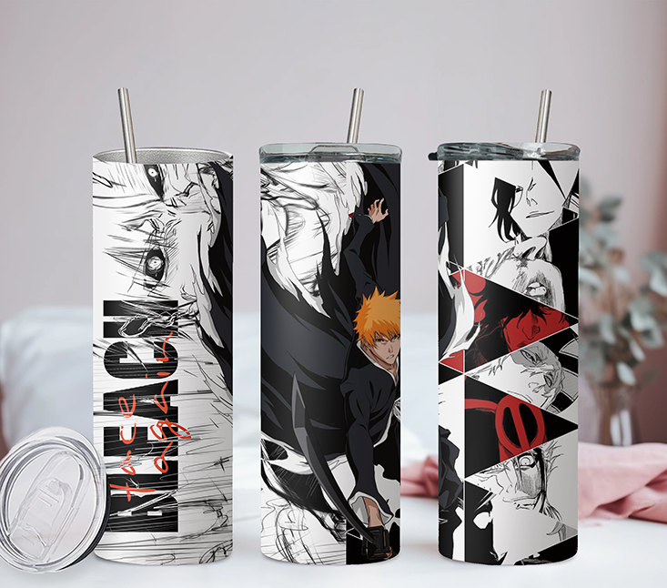 Bleach Collection Anime 20oz Tumbler with Straw and Lid