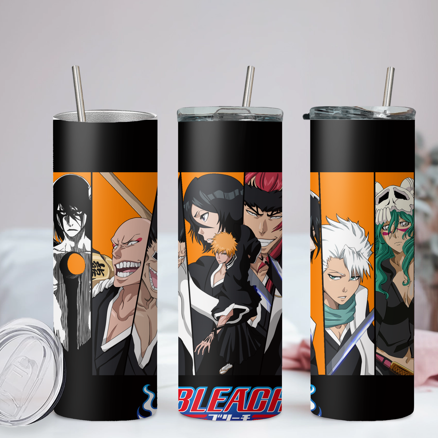 Bleach Collection Anime 20oz Tumbler with Straw and Lid