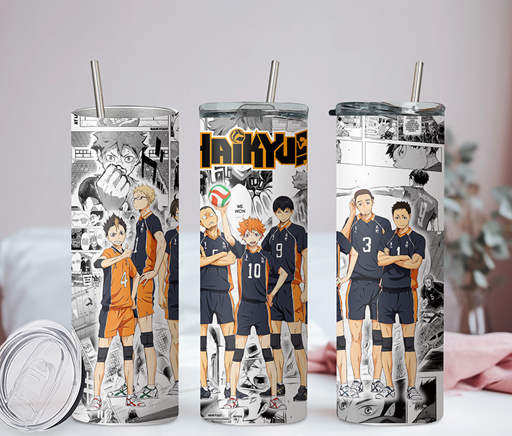 Haikyu!! Anime 20oz Tumbler with Straw and Lid