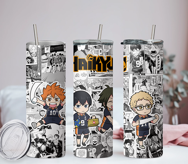 Haikyu!! Anime 20oz Tumbler with Straw and Lid