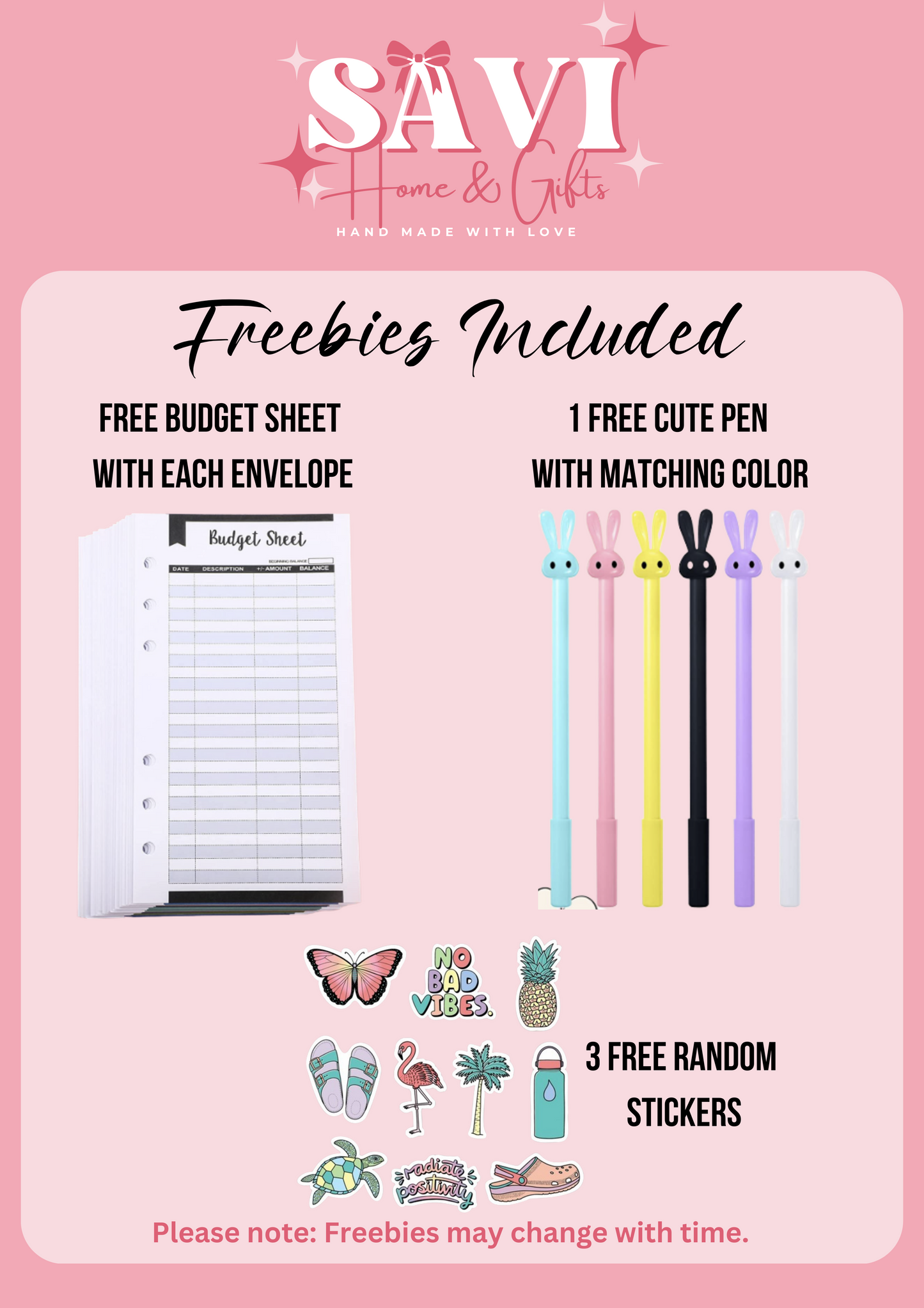 Pochacco Personalized Budget Binder with cash envelopes/ label sticker