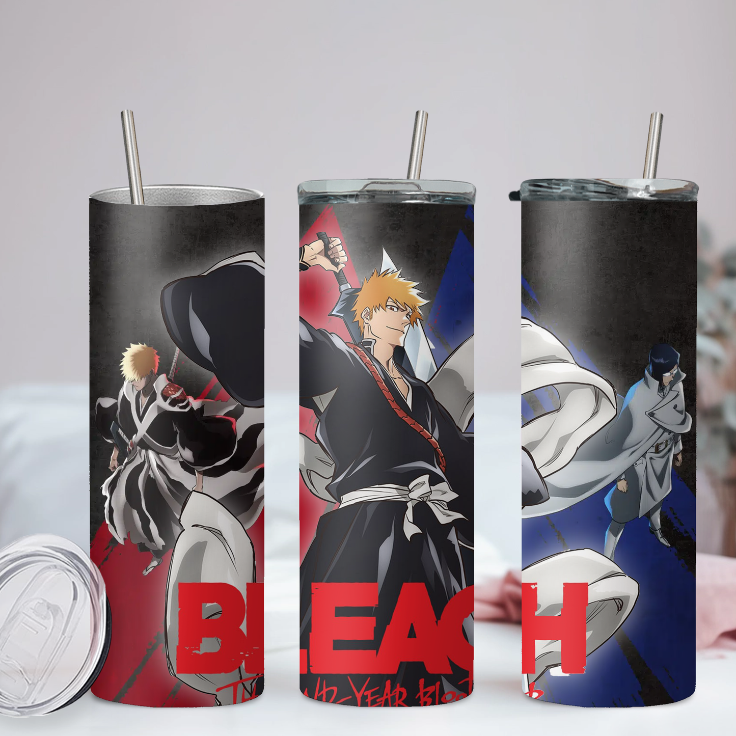 Bleach Collection Anime 20oz Tumbler with Straw and Lid