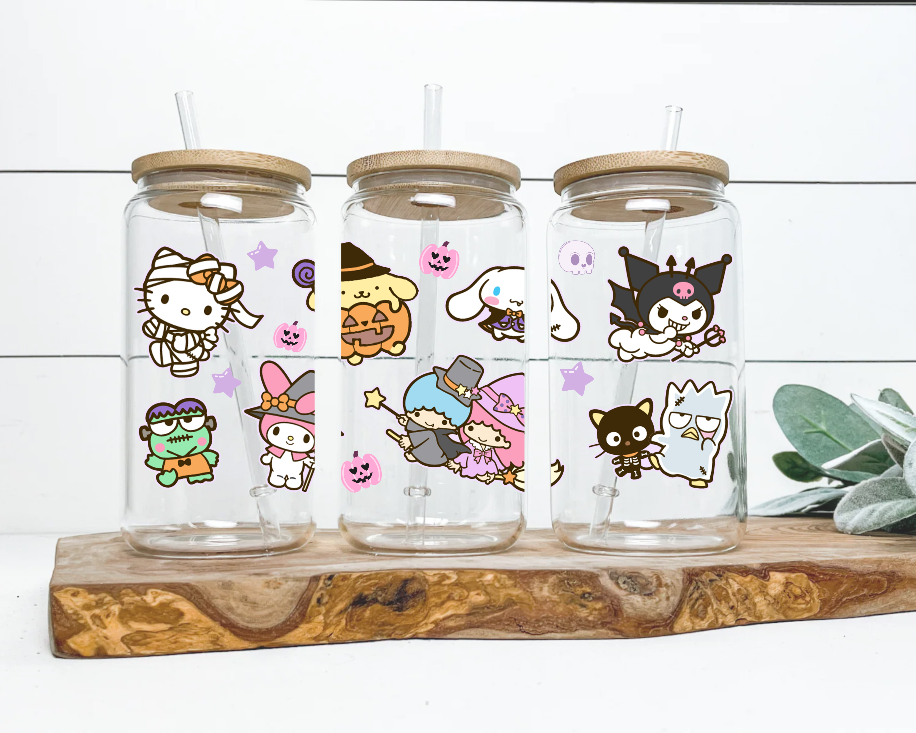 Sanrio Ice cream cup Anime 16oz Beer Can Glass with Straw and Lid –  SakuratopiaAnime