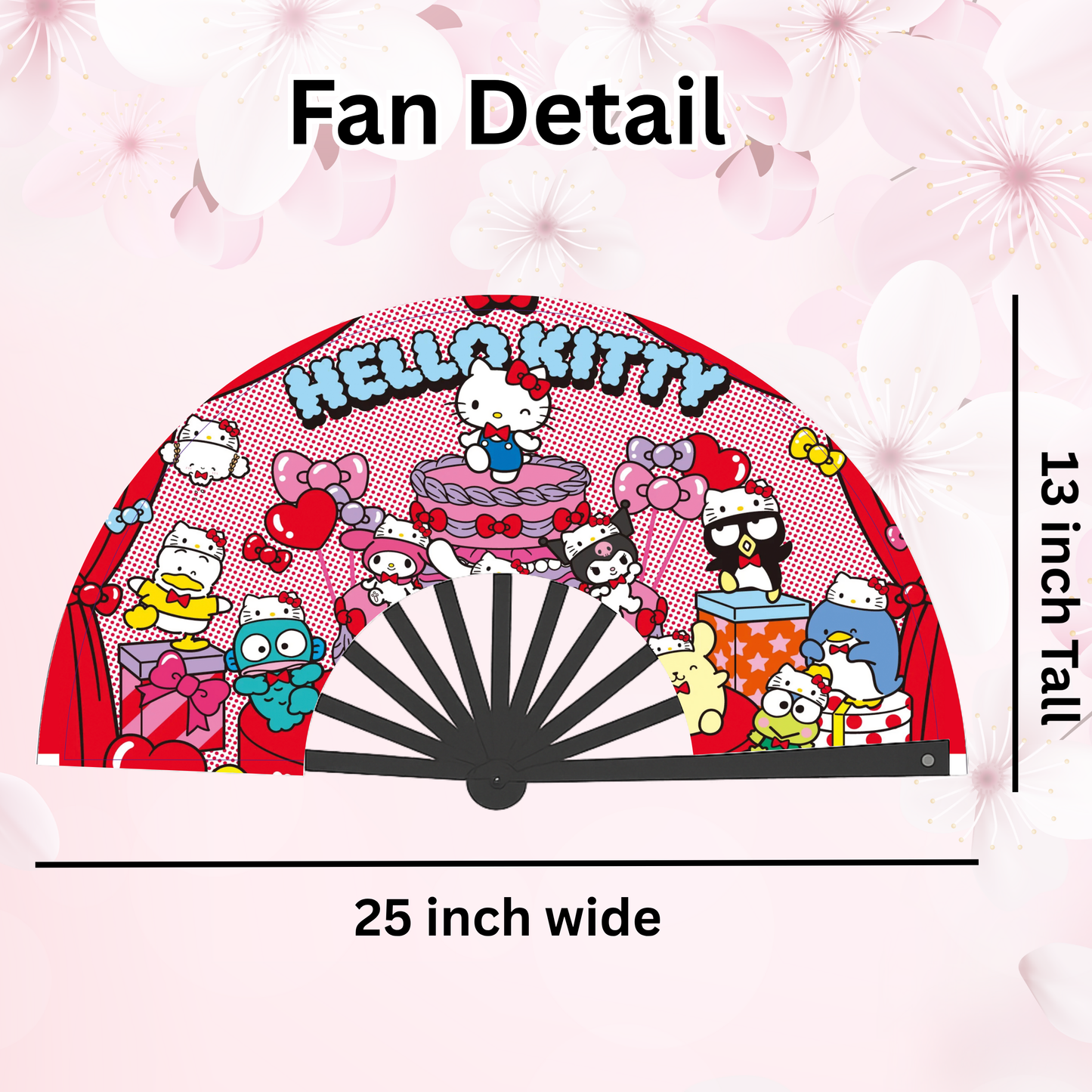HK Anime Clack Fan, Anime Rave Clack Fan, Anime Party Clack Fan, Club fan, UV glow fan, Snap fan, festival fan, 13 inch Fan