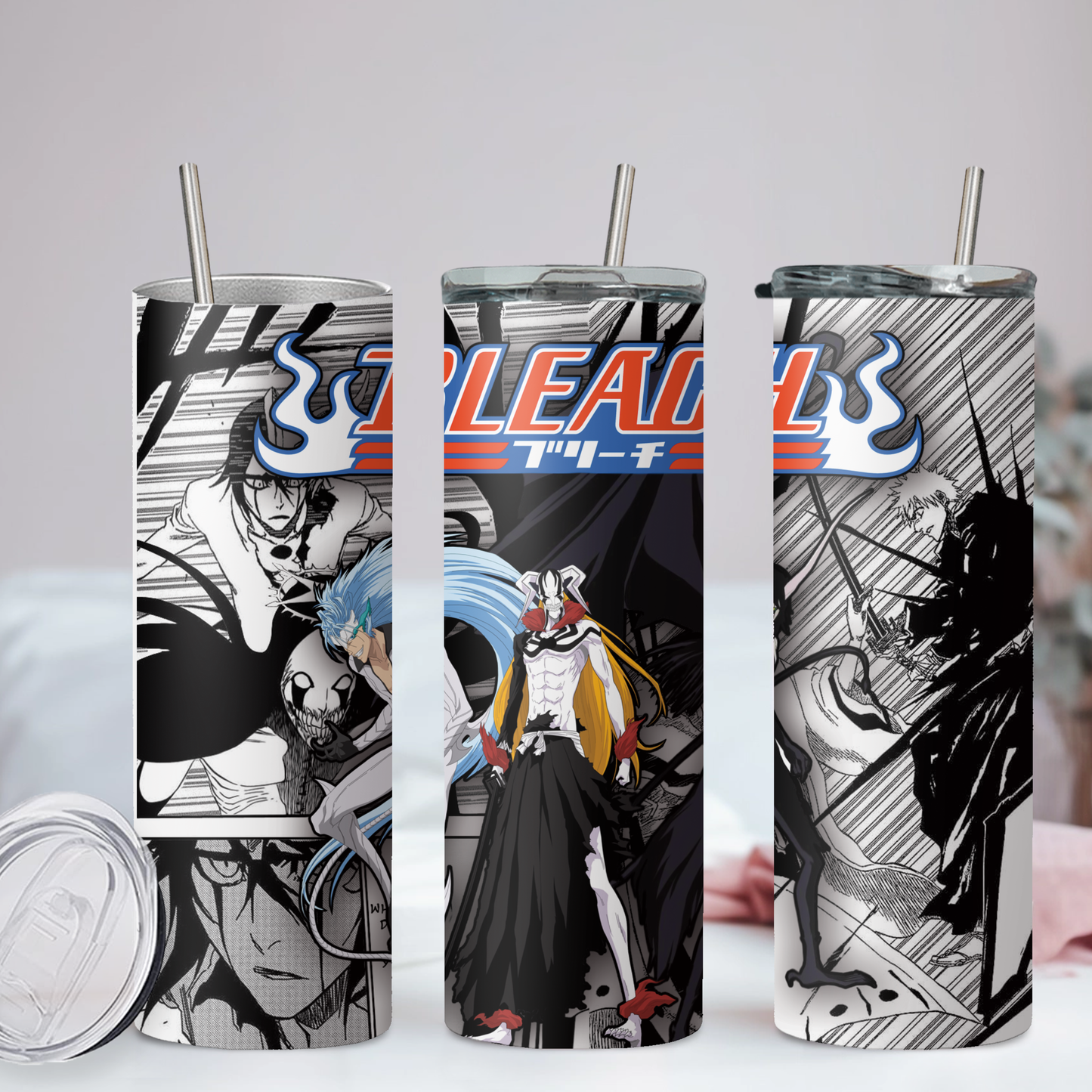 Bleach Collection Anime 20oz Tumbler with Straw and Lid