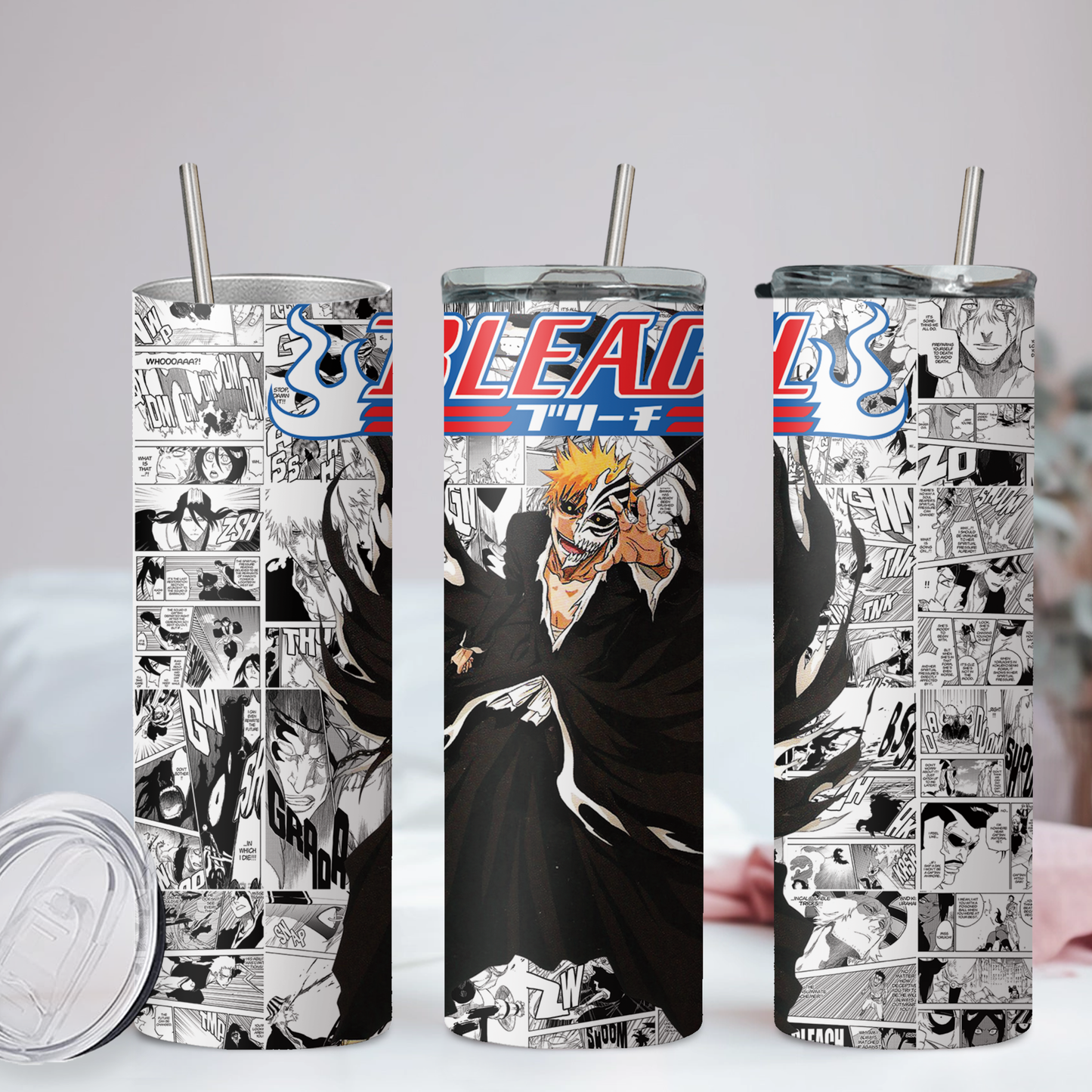 Bleach Collection Anime 20oz Tumbler with Straw and Lid