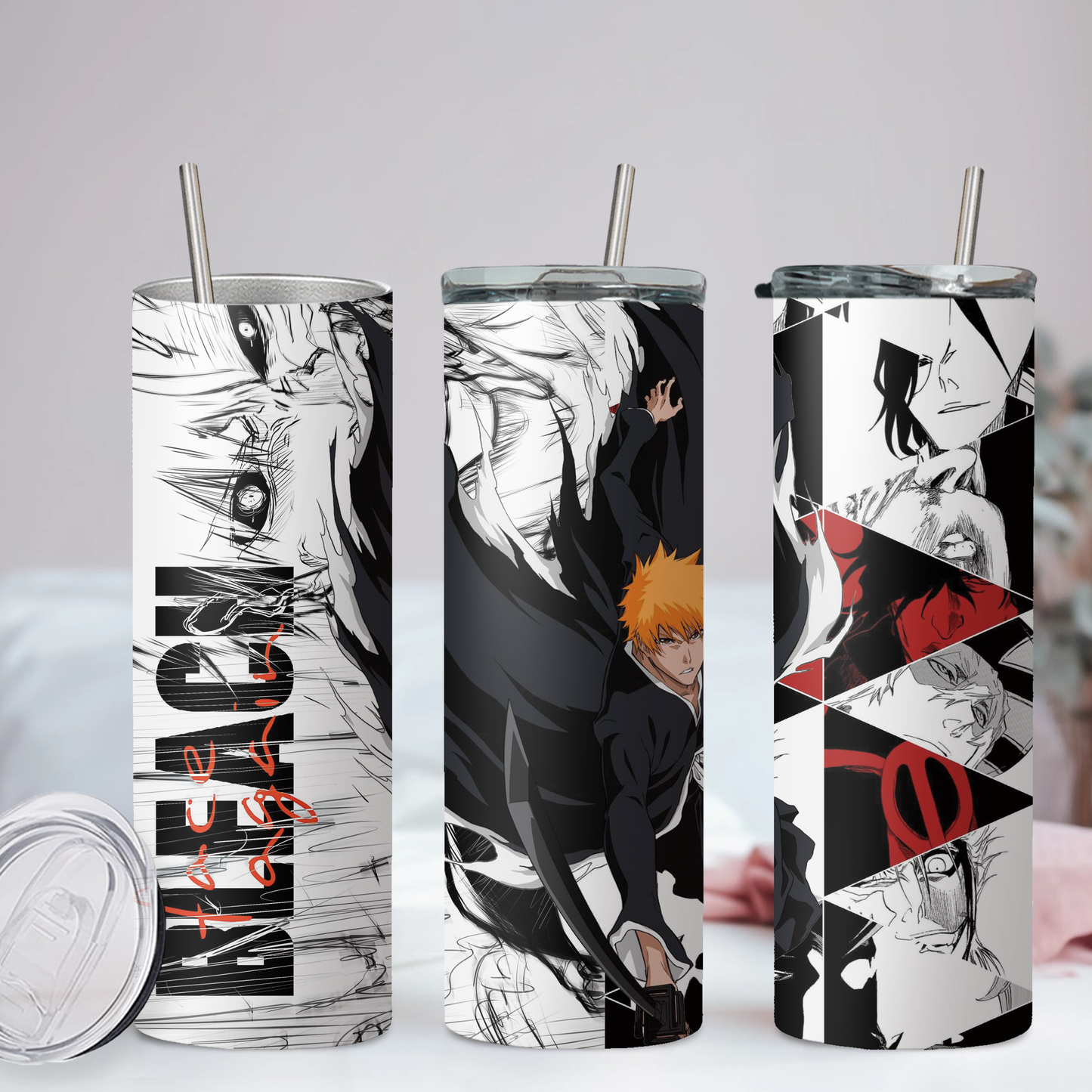 Bleach Collection Anime 20oz Tumbler with Straw and Lid