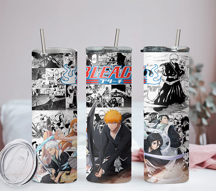 Bleach Collection Anime 20oz Tumbler with Straw and Lid