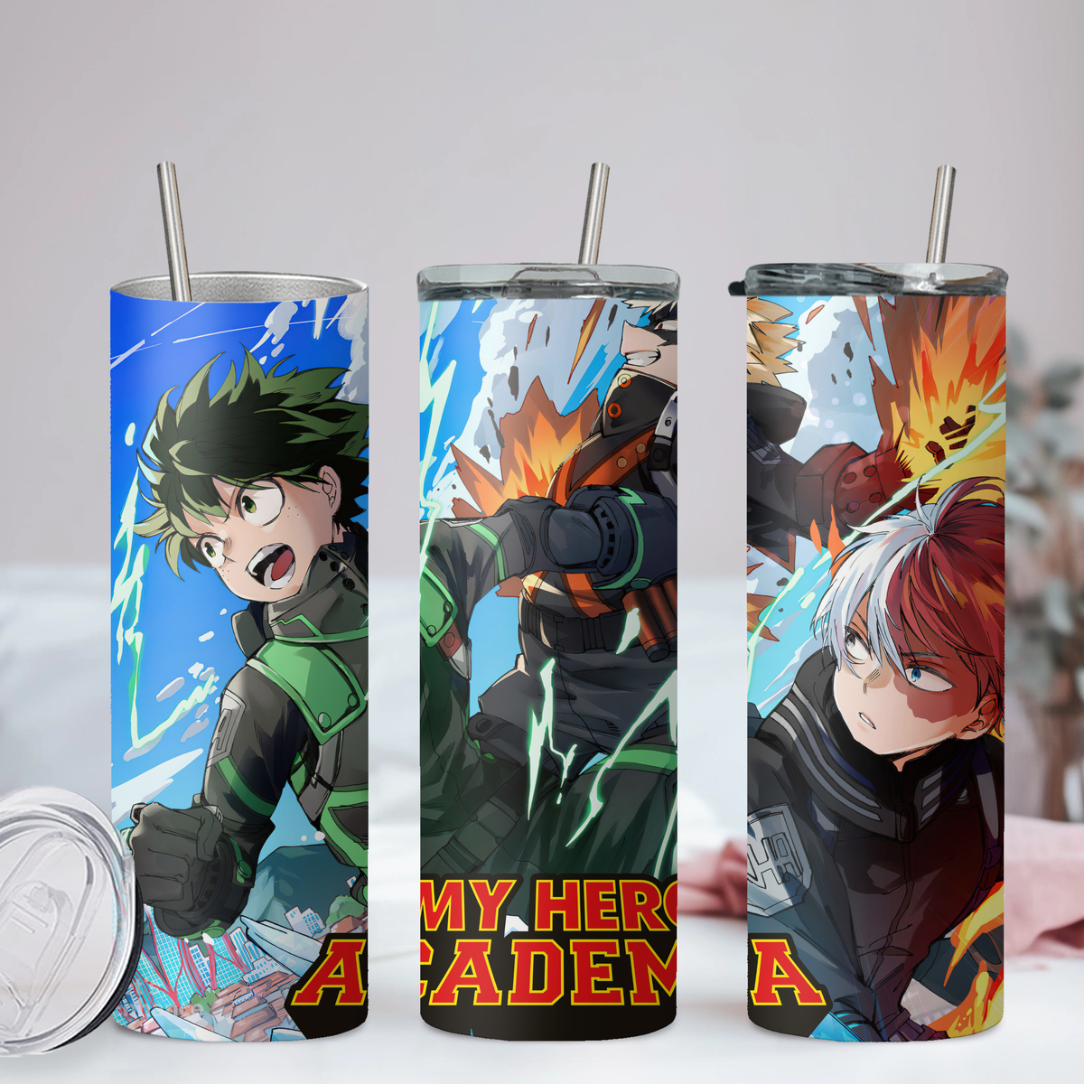 My Hero Academia Collection Anime 20oz Tumbler with Straw and Lid