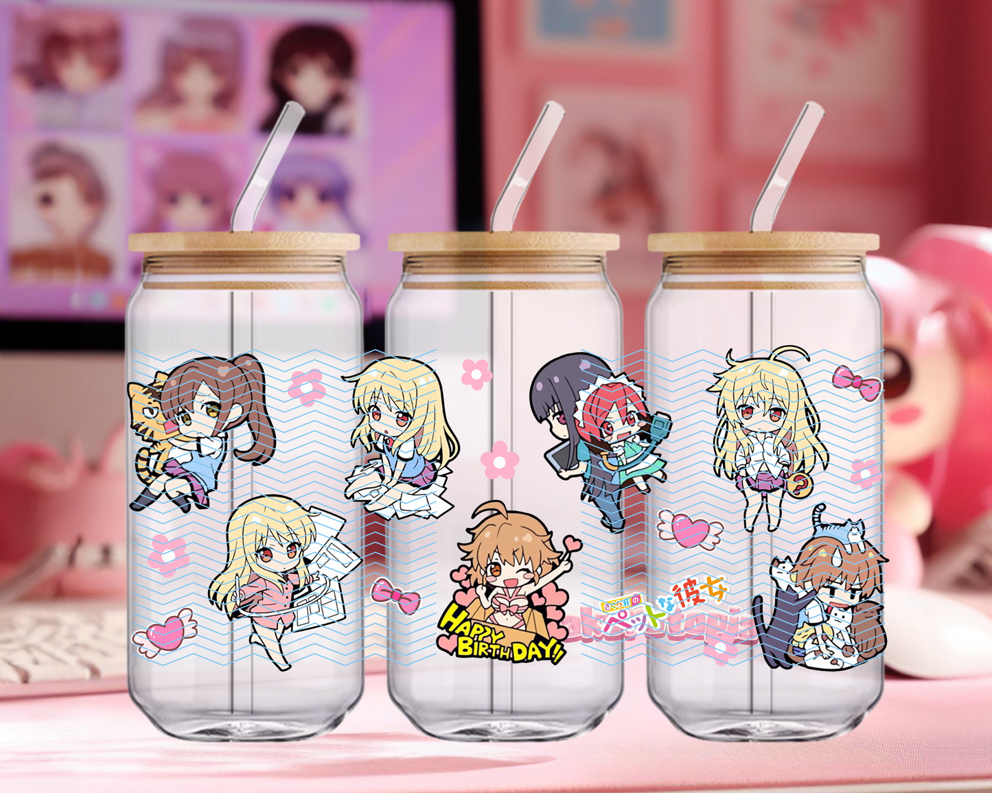 UVDTF Wrap Sakurasou No Pet Na Kanojo Anime Wrap, Ready to Use Glass Cup Wrap