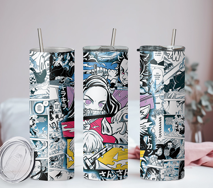 Demon Slayer Collection 20oz Tumbler with Straw and Lid