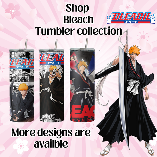 Bleach Collection Anime 20oz Tumbler with Straw and Lid