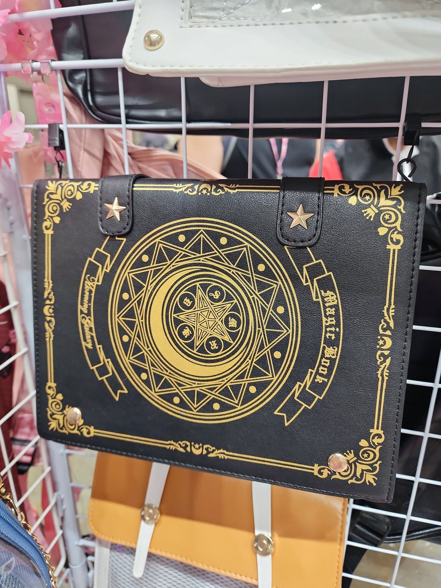 Spell Book ITA Bag, Moon Magic Book ITA Bag, PIN bag, Cross Double Shoulder Bags, Girl Backpack, Leather Flap Bag, Schoolbag, Women Handbag