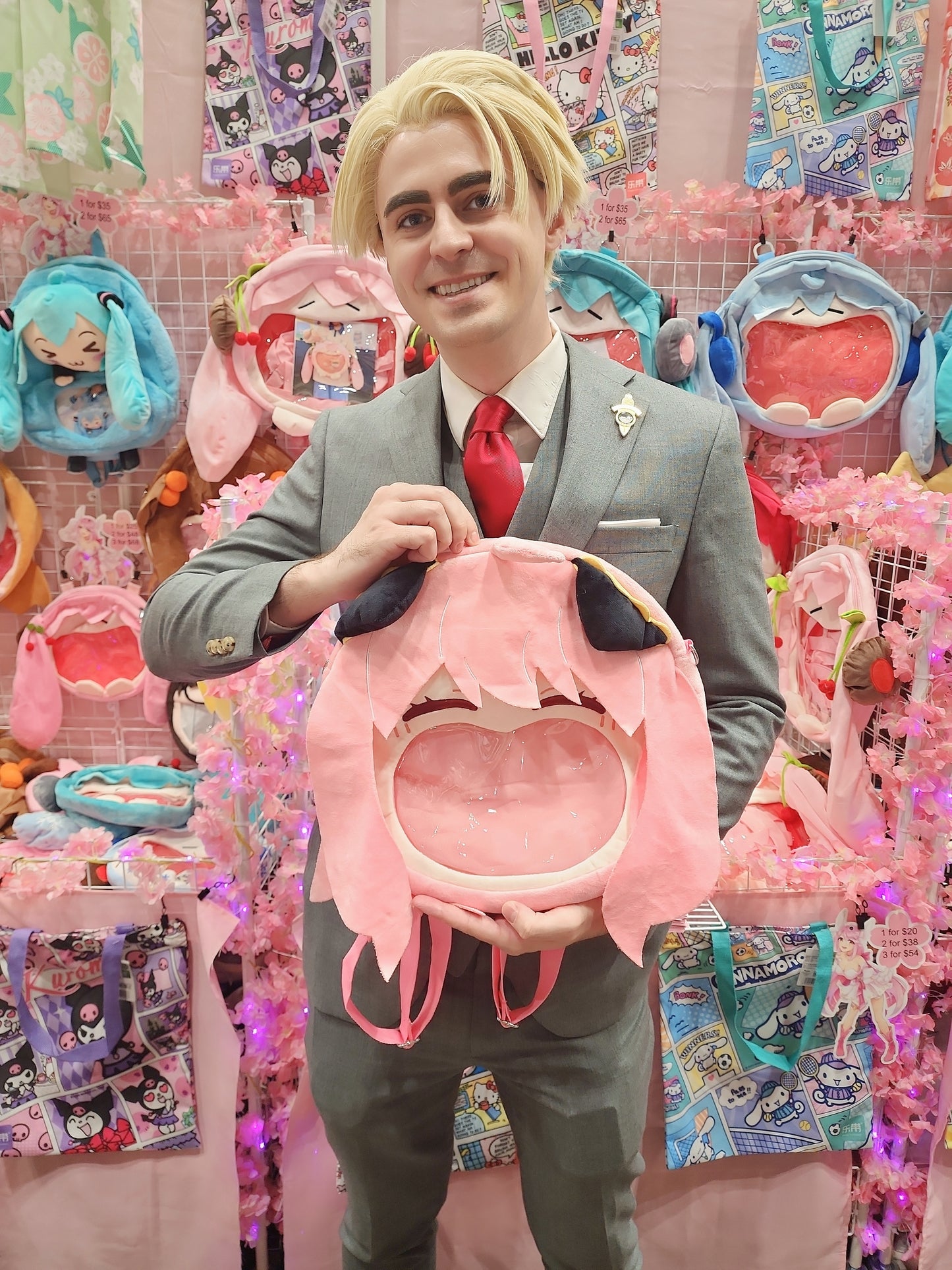 Large Spy X family Anya Plush ITA Backpack Bag