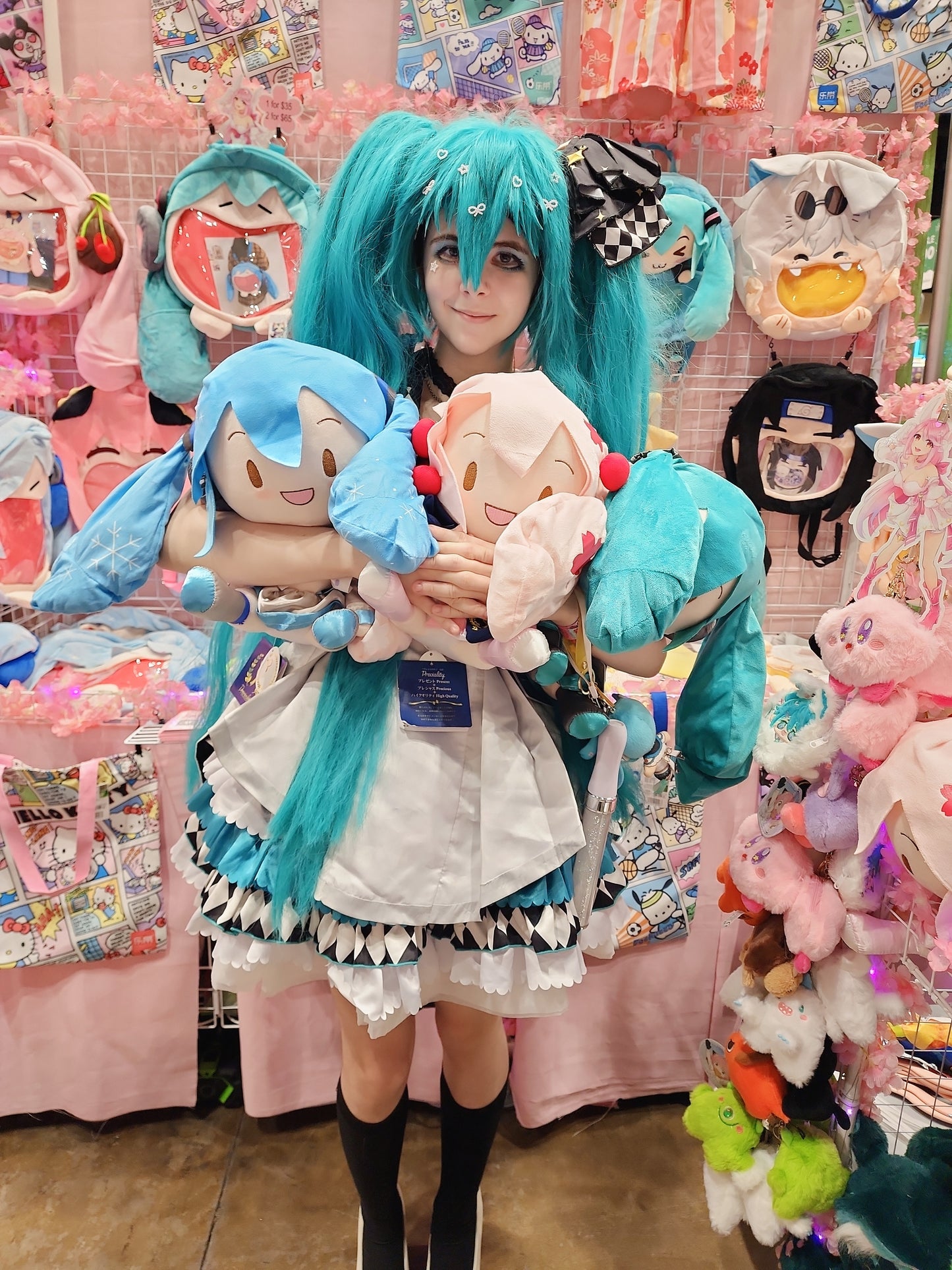 Hatsune Miku Plush Large 13 Inches Tall ( 32 cm )-Winter Blue