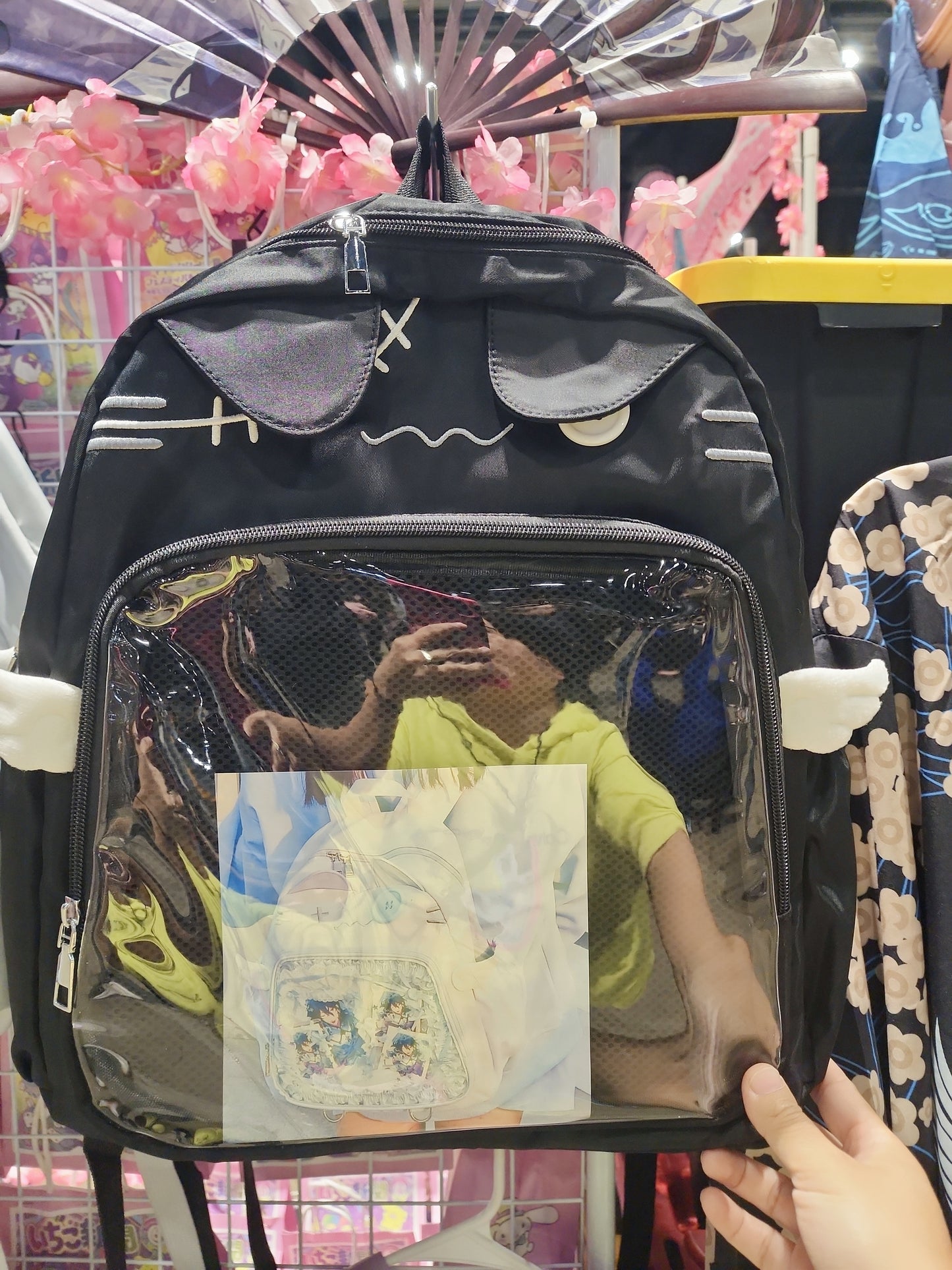 Large Cat Ear ITA Backpack Bag, PIN bag, Girl Backpack, Schoolbag, Women backpack