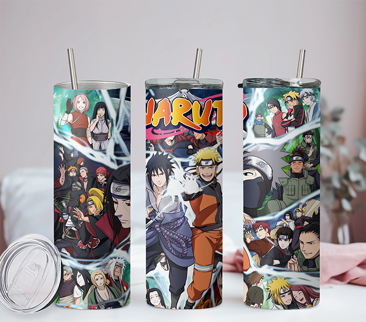 Naruto Collection Anime 20oz Tumbler with Straw and Lid