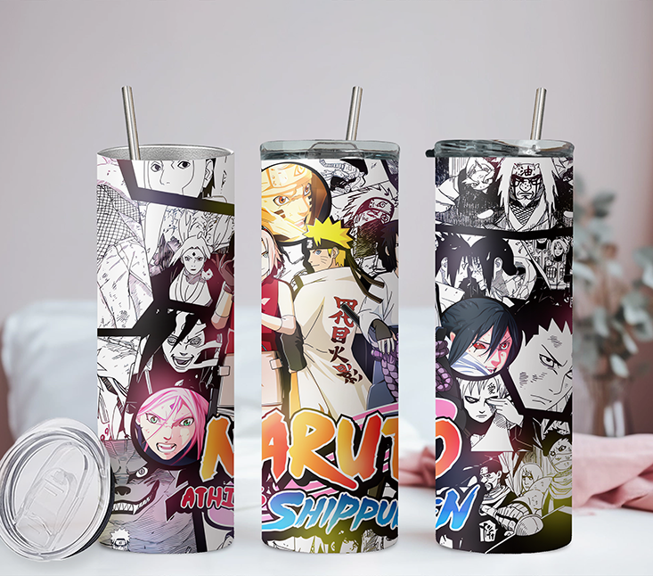 Naruto Collection Anime 20oz Tumbler with Straw and Lid