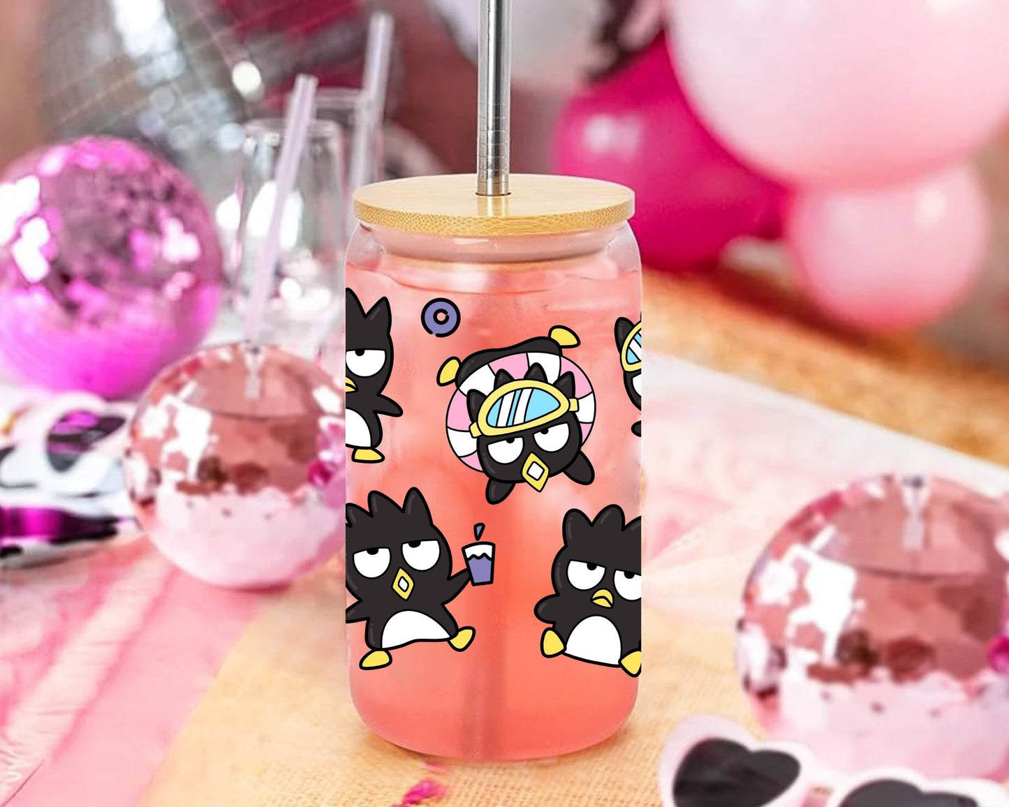 UVDTF Sanrio Anime Cup Wrap, Ready to Use Glass Cup Wrap for Glass Can | Ready to Apply UVDTF, UVDTF Transfers