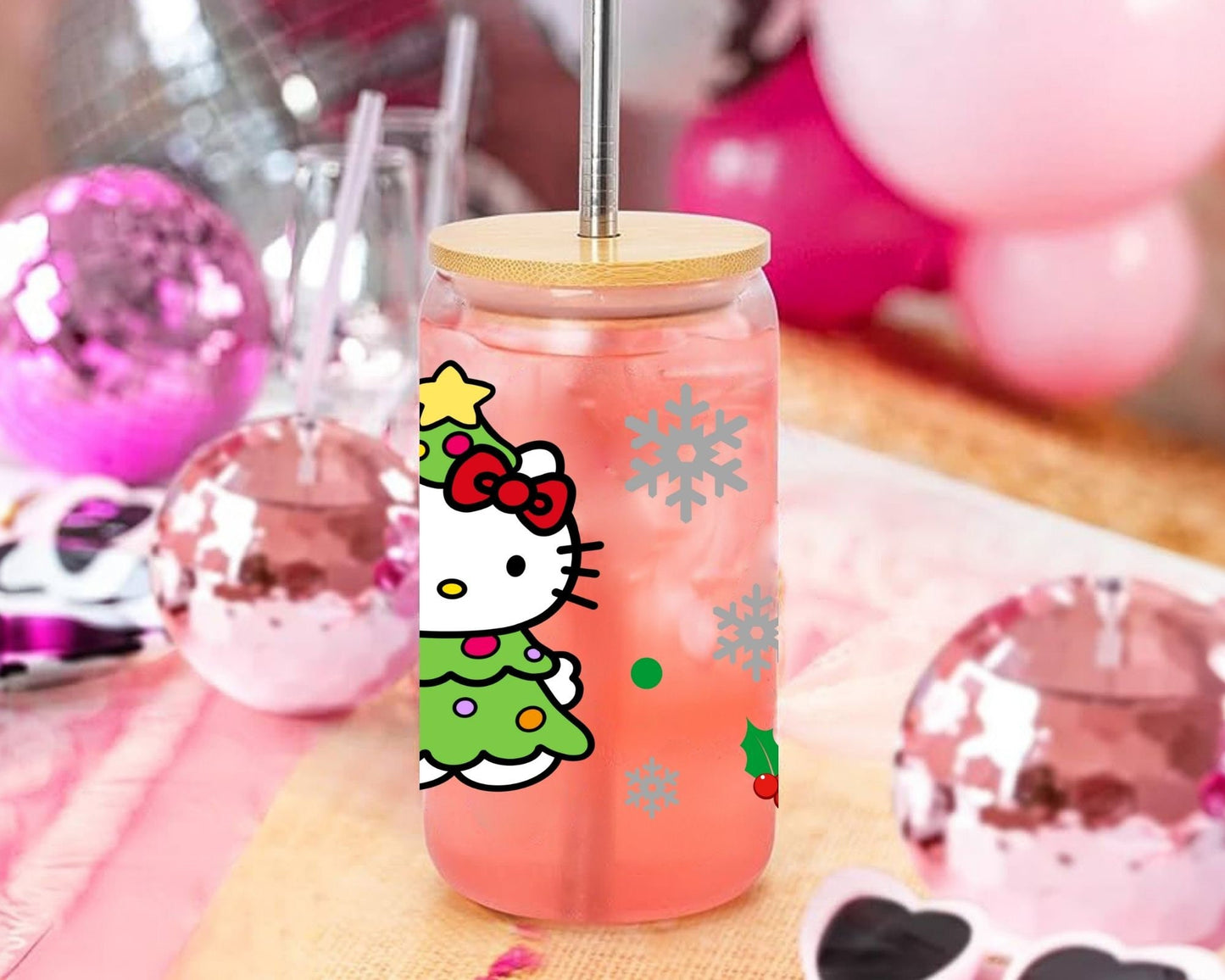 UVDTF Sanrio Anime Cup Wrap, Ready to Use Glass Cup Wrap for Glass Can | Ready to Apply UVDTF, UVDTF Transfers