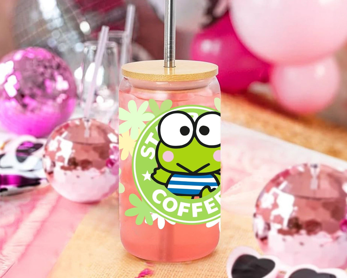 UVDTF Sanrio Anime Cup Wrap, Ready to Use Glass Cup Wrap for Glass Can | Ready to Apply UVDTF, UVDTF Transfers