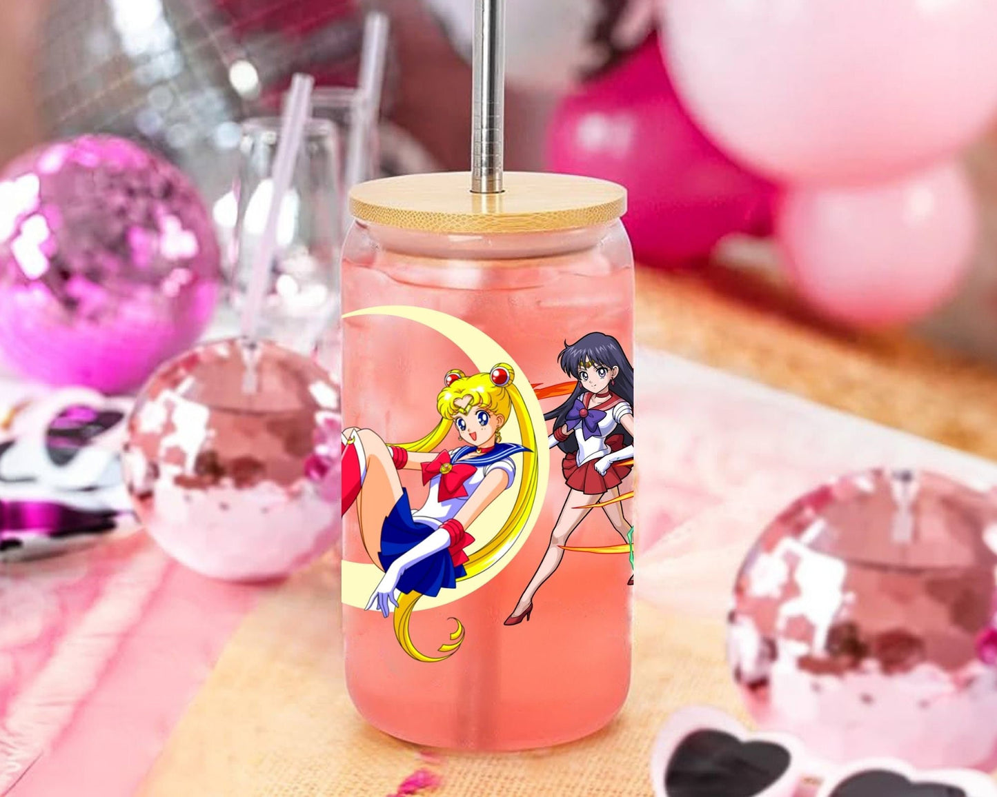 UVDTF Anime Cup Wrap, Ready to Use Glass Cup Wrap for Glass Can | Ready to Apply UVDTF, UVDTF Transfers