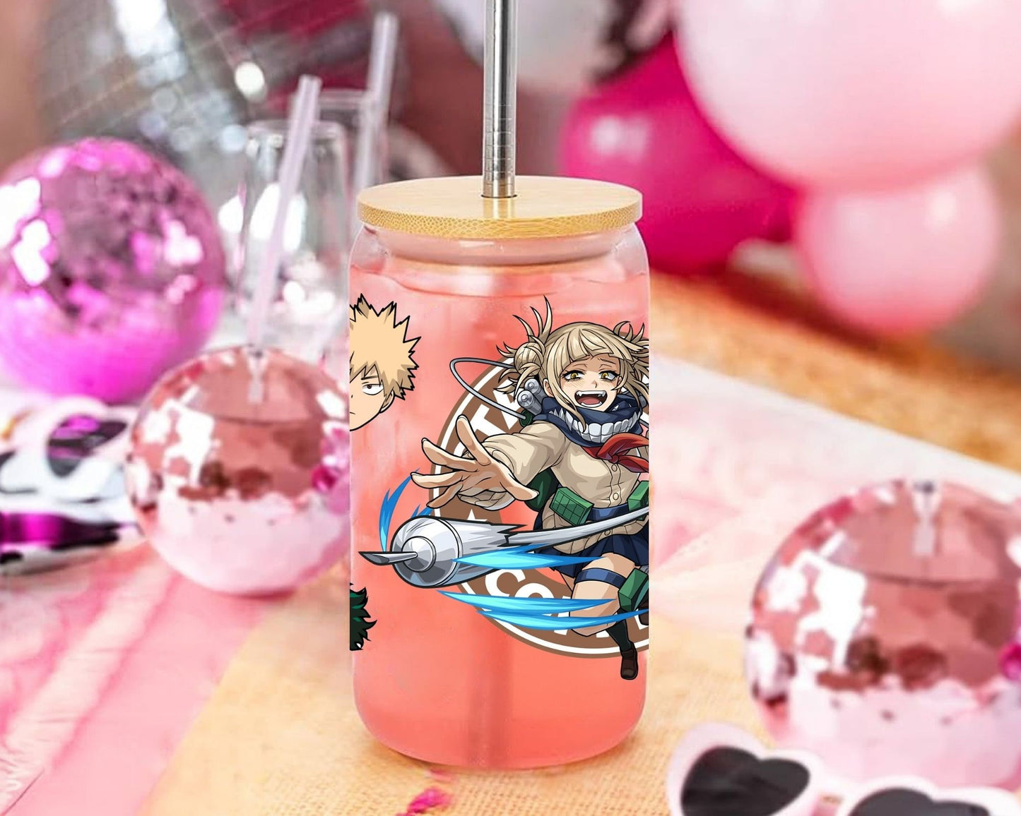 UVDTF Anime Cup Wrap, Ready to Use Glass Cup Wrap for Glass Can | Ready to Apply UVDTF, UVDTF Transfers