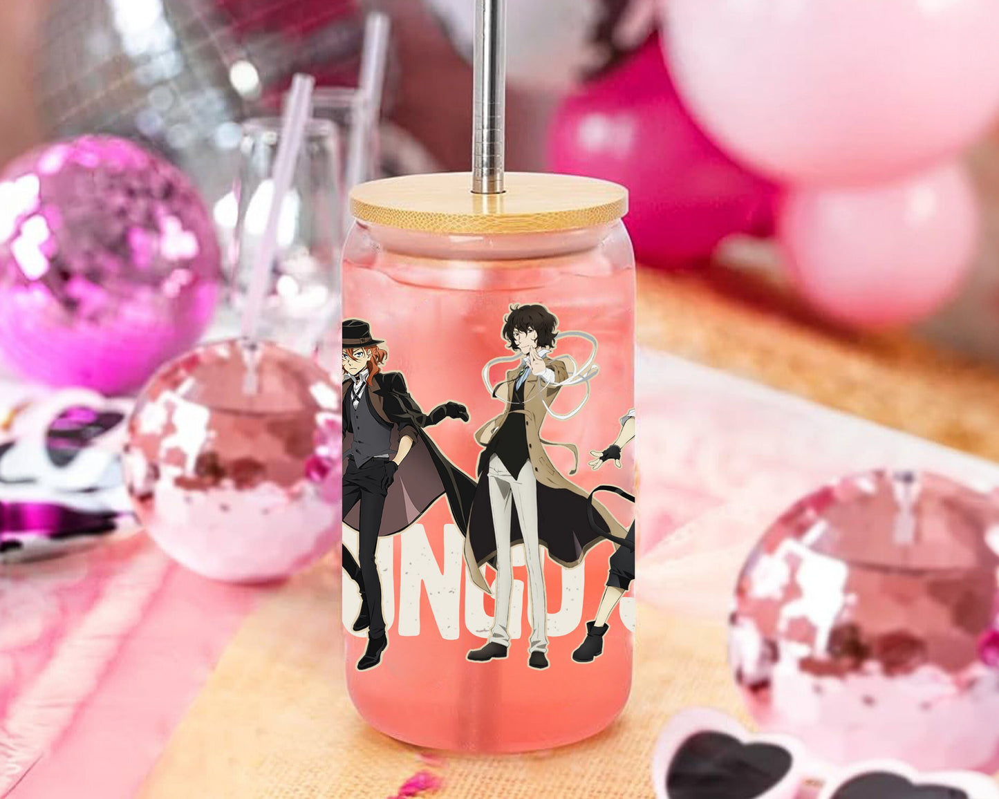 UVDTF Anime Cup Wrap, Ready to Use Glass Cup UVDTF transfers for Glass Can | Ready to Apply UVDTF wraps for Libbey Glass