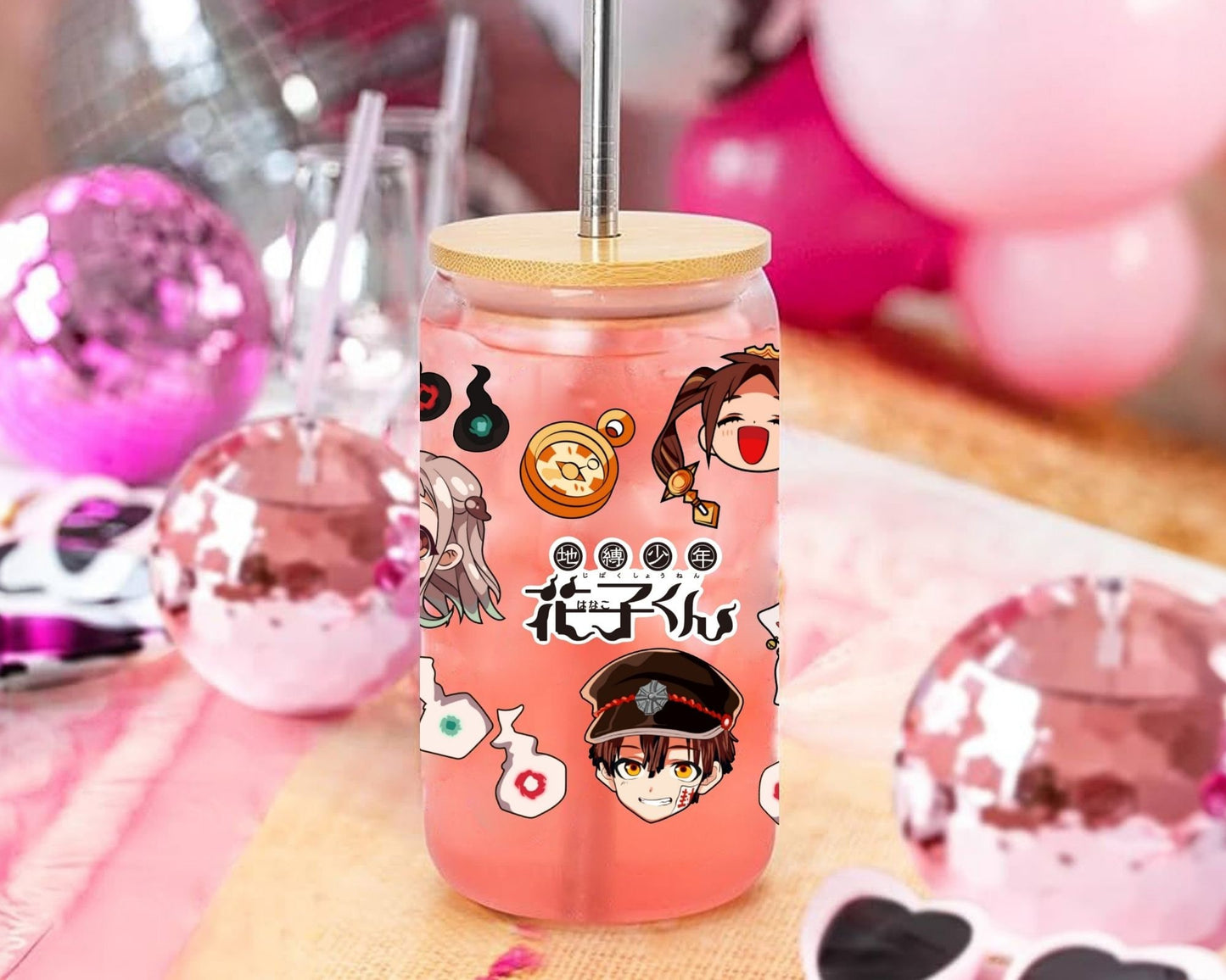 UVDTF Anime Cup Wrap, Ready to Use Glass Cup Wrap for Glass Can | Ready to Apply UVDTF, UVDTF Transfers