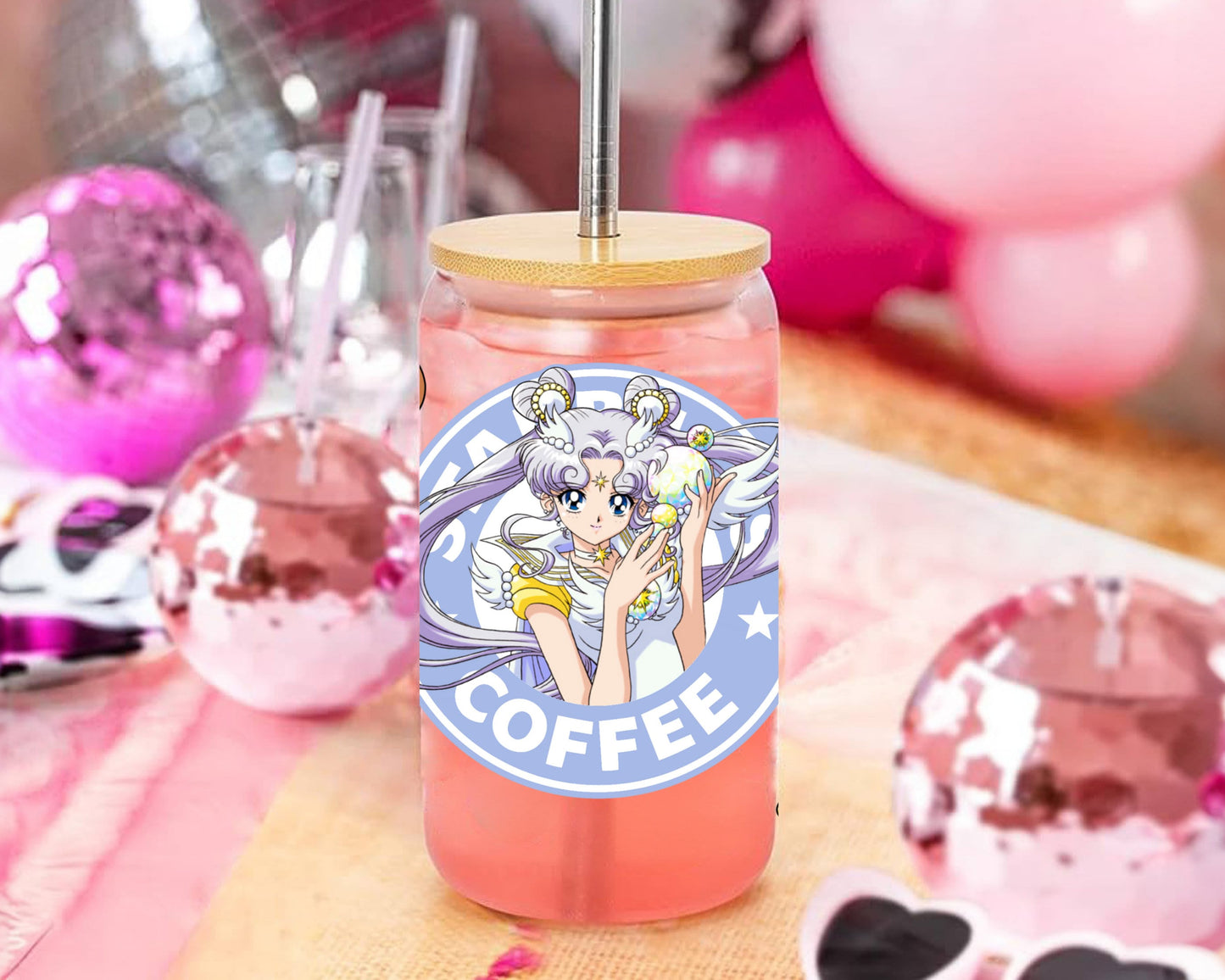 UVDTF Anime Cup Wrap, Ready to Use Glass Cup UVDTF transfers for Glass Can | Ready to Apply UVDTF wraps for Libbey Glass