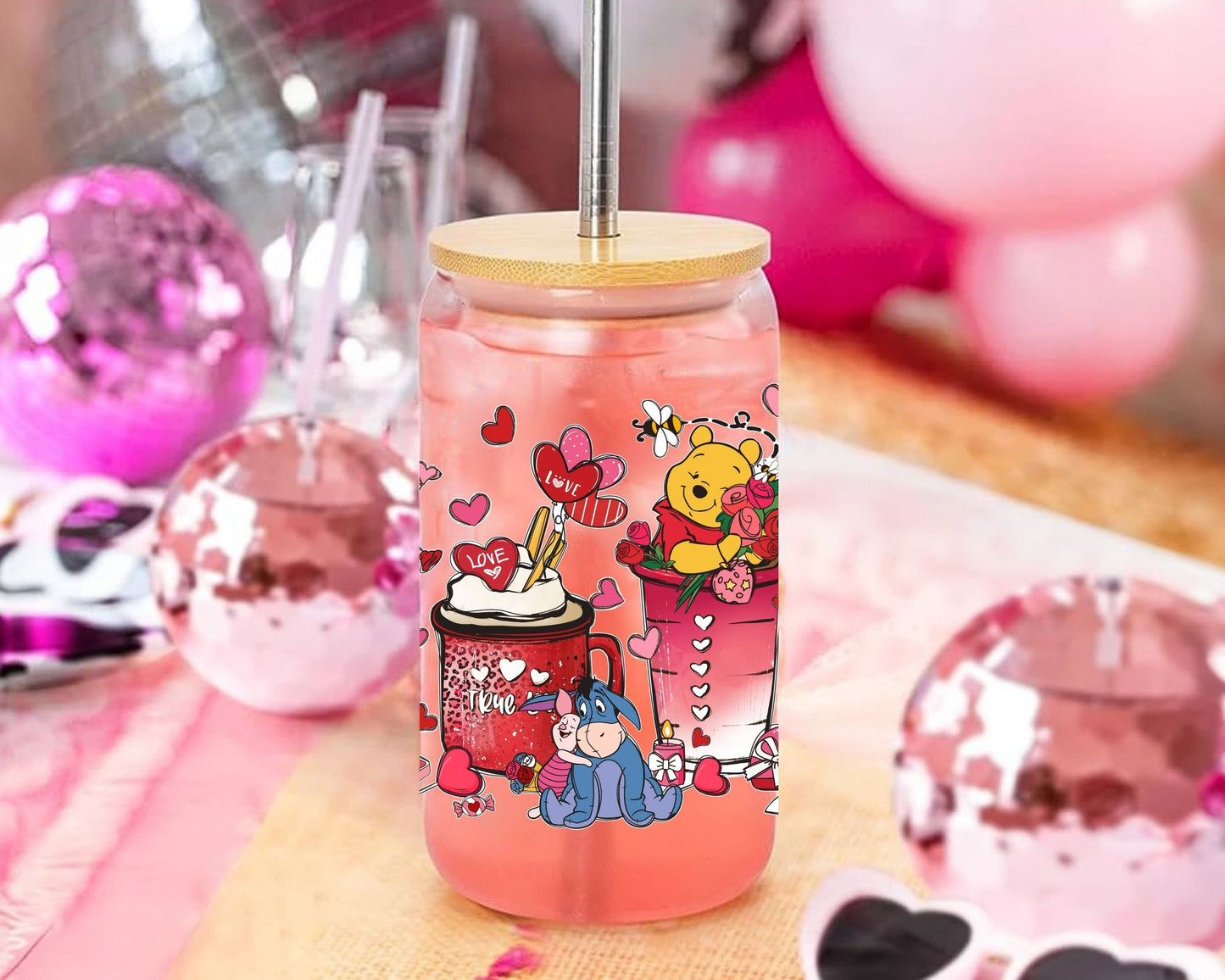 UVDTF Anime Cup Wrap, Ready to Use Glass Cup UVDTF transfers for Glass Can | Ready to Apply UVDTF wraps for Libbey Glass