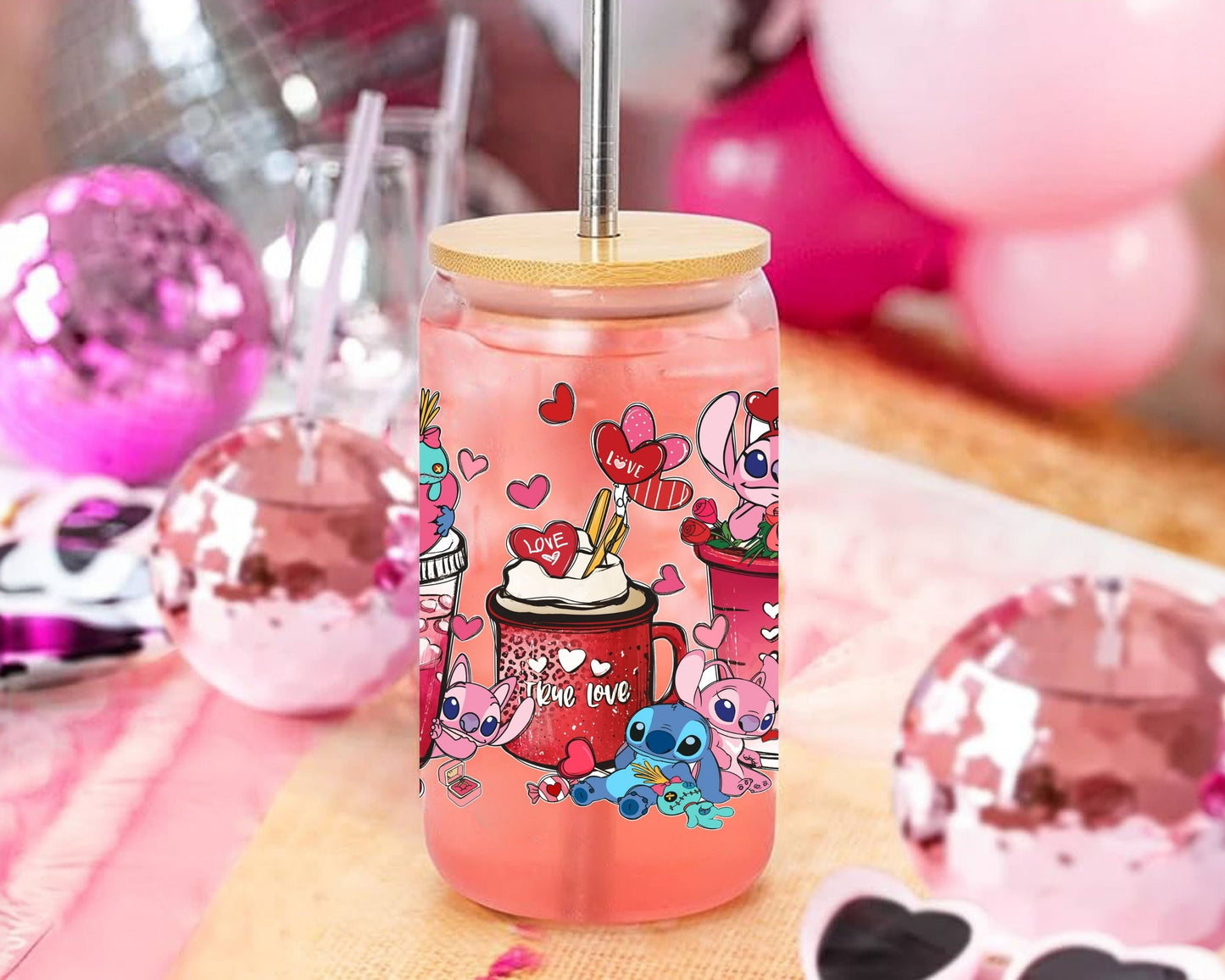 UVDTF Anime Cup Wrap, Ready to Use Glass Cup UVDTF transfers for Glass Can | Ready to Apply UVDTF wraps for Libbey Glass