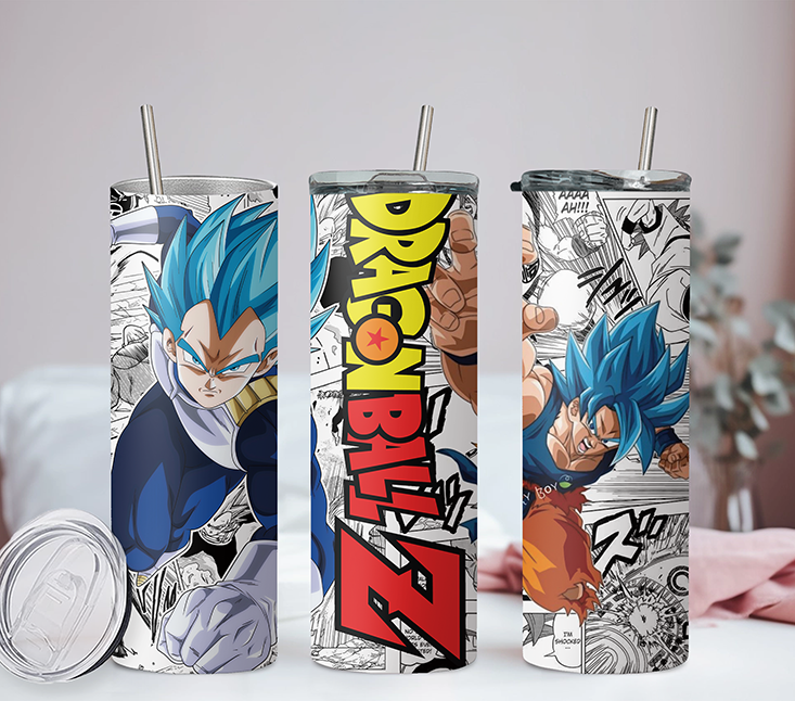 DragonBall Z Anime 20oz Tumbler with Straw and Lid