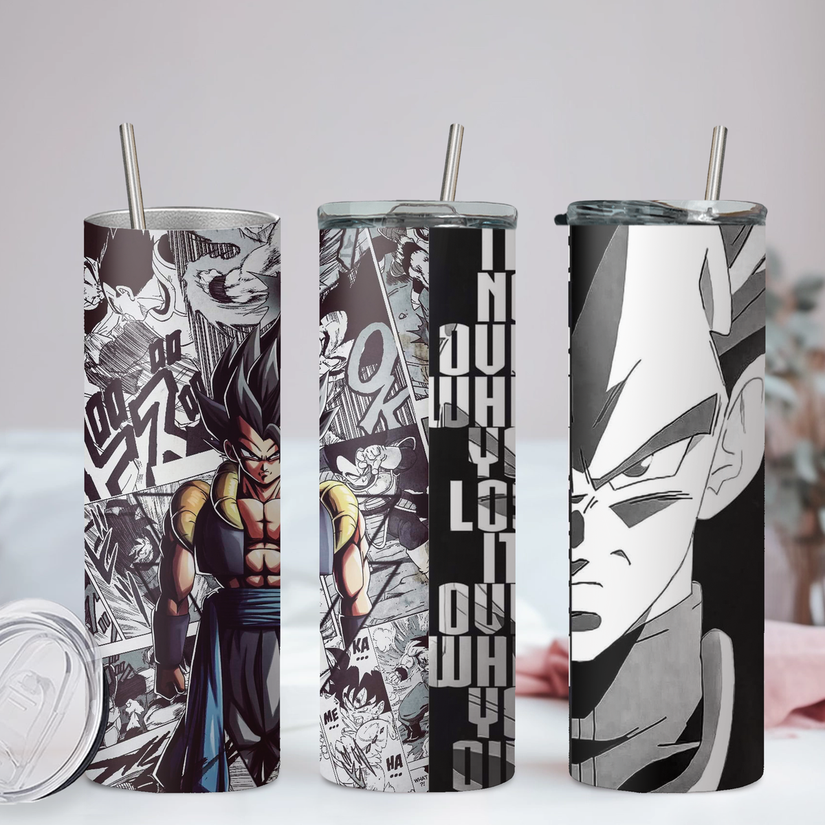 DragonBall Z Anime 20oz Tumbler with Straw and Lid
