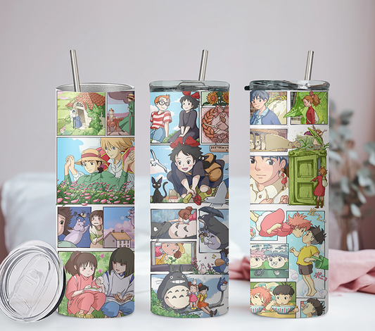 Studio Ghibli Anime 20oz Tumbler with Straw and Lid