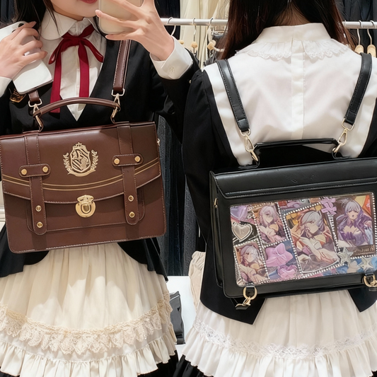 Vintage Embroidery  ITA Backpacks & Crossbody Messenger Bag, Women Handbags Luxury Design Shoulder Crossbody Bags