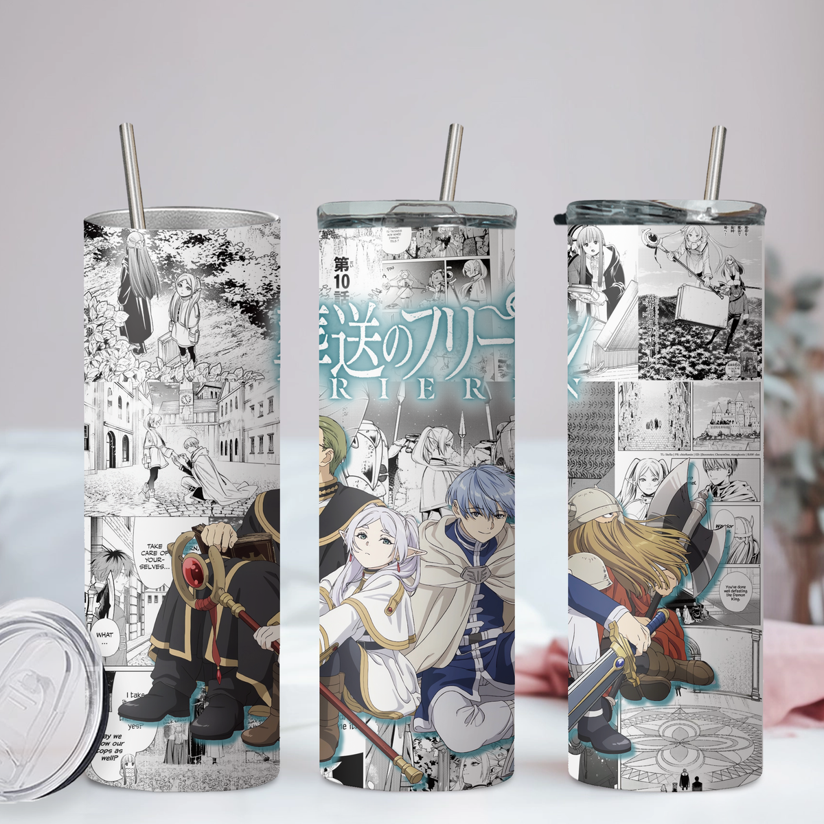 Frieren Collection Anime 20oz Tumbler with Straw and Lid