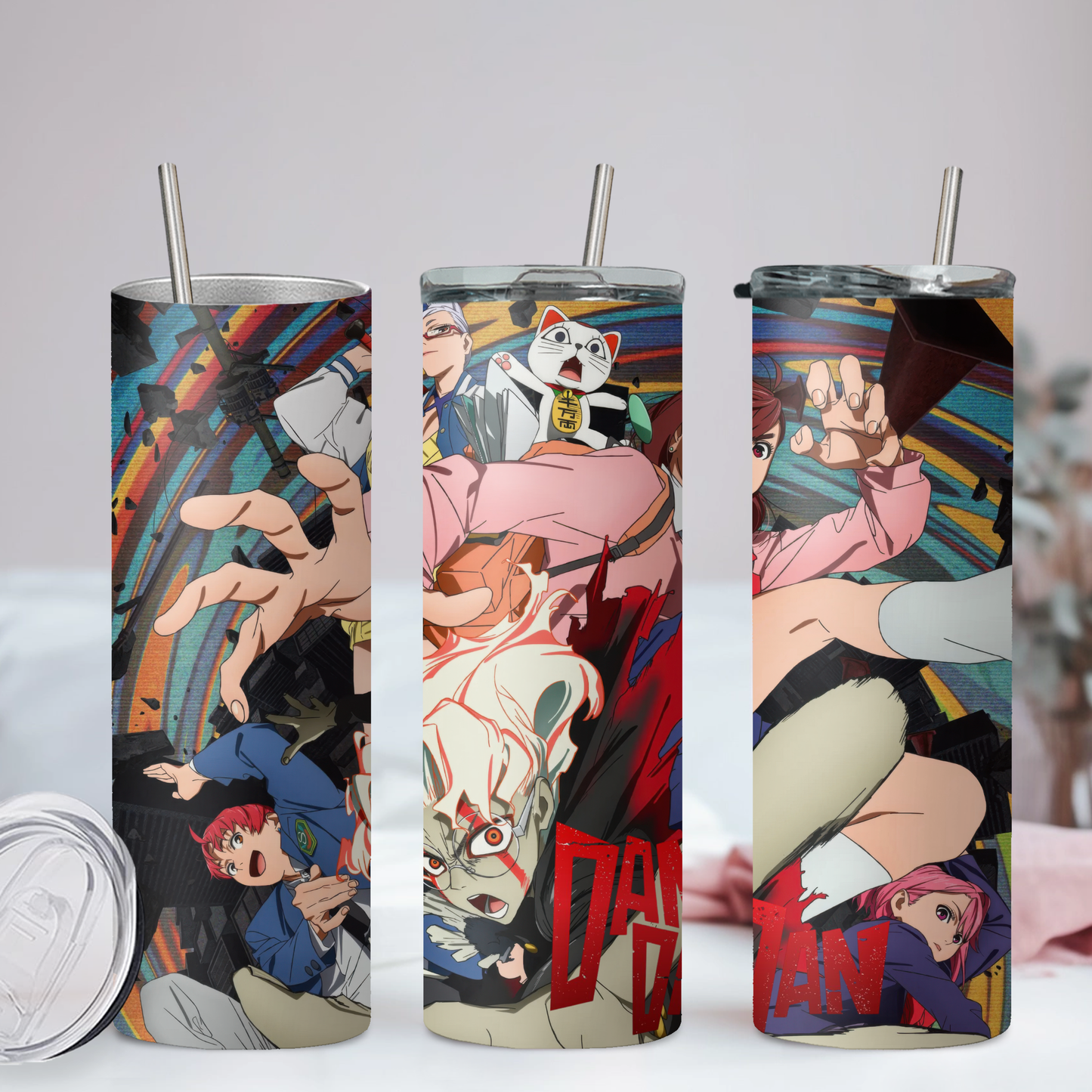 Dan Da Dan Collection Anime 20oz Tumbler with Straw and Lid