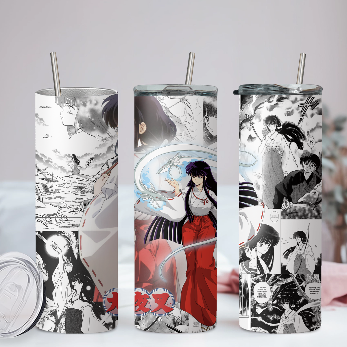 Inuyasha Anime 20oz Tumbler with Straw and Lid