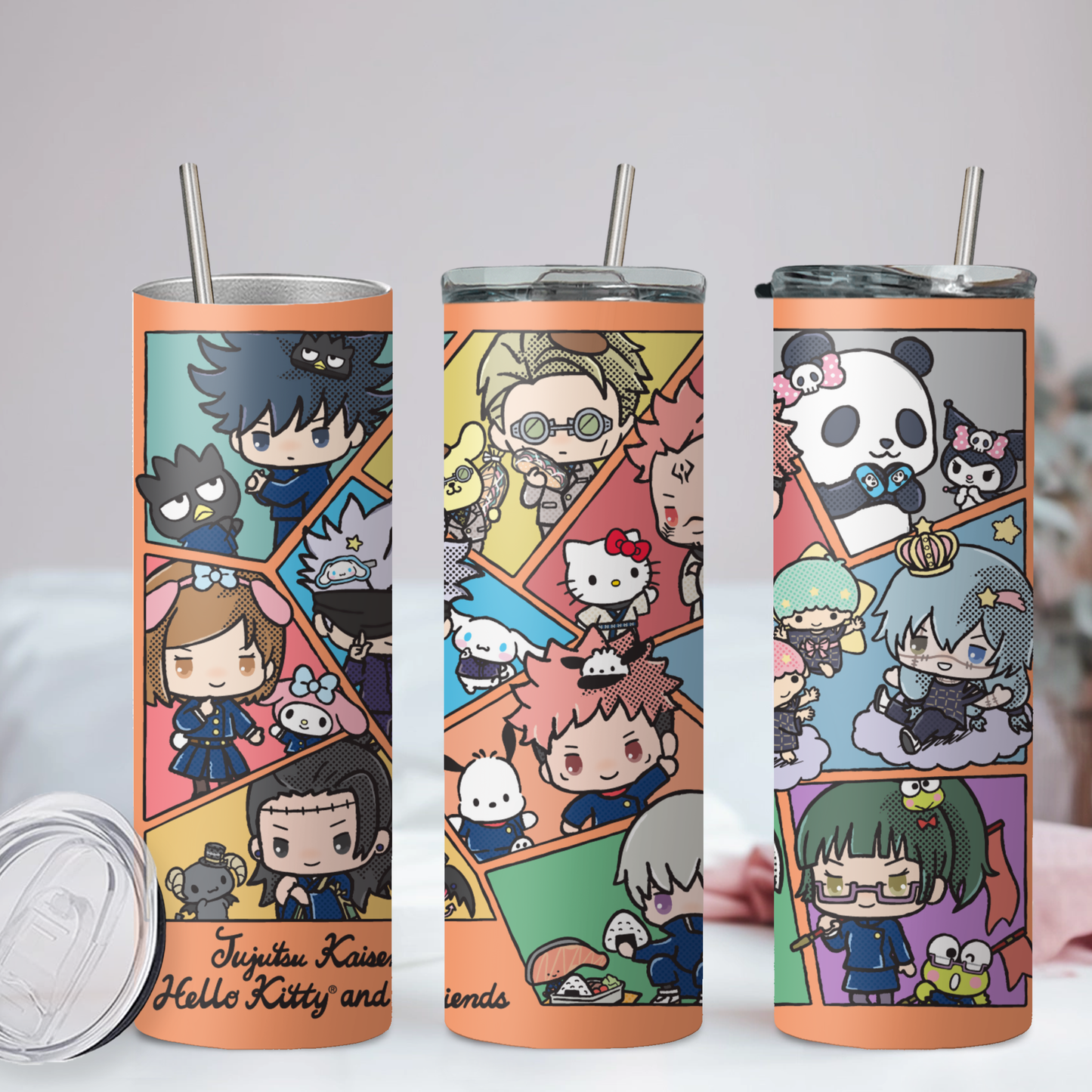 Jujutsu Kaisen Collection Anime 20oz Tumbler with Straw and Lid