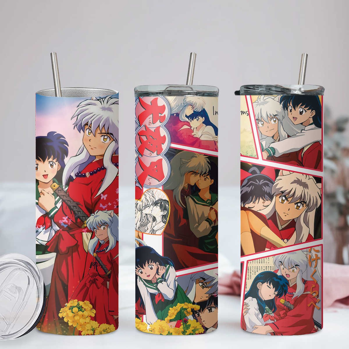 Inuyasha Anime 20oz Tumbler with Straw and Lid