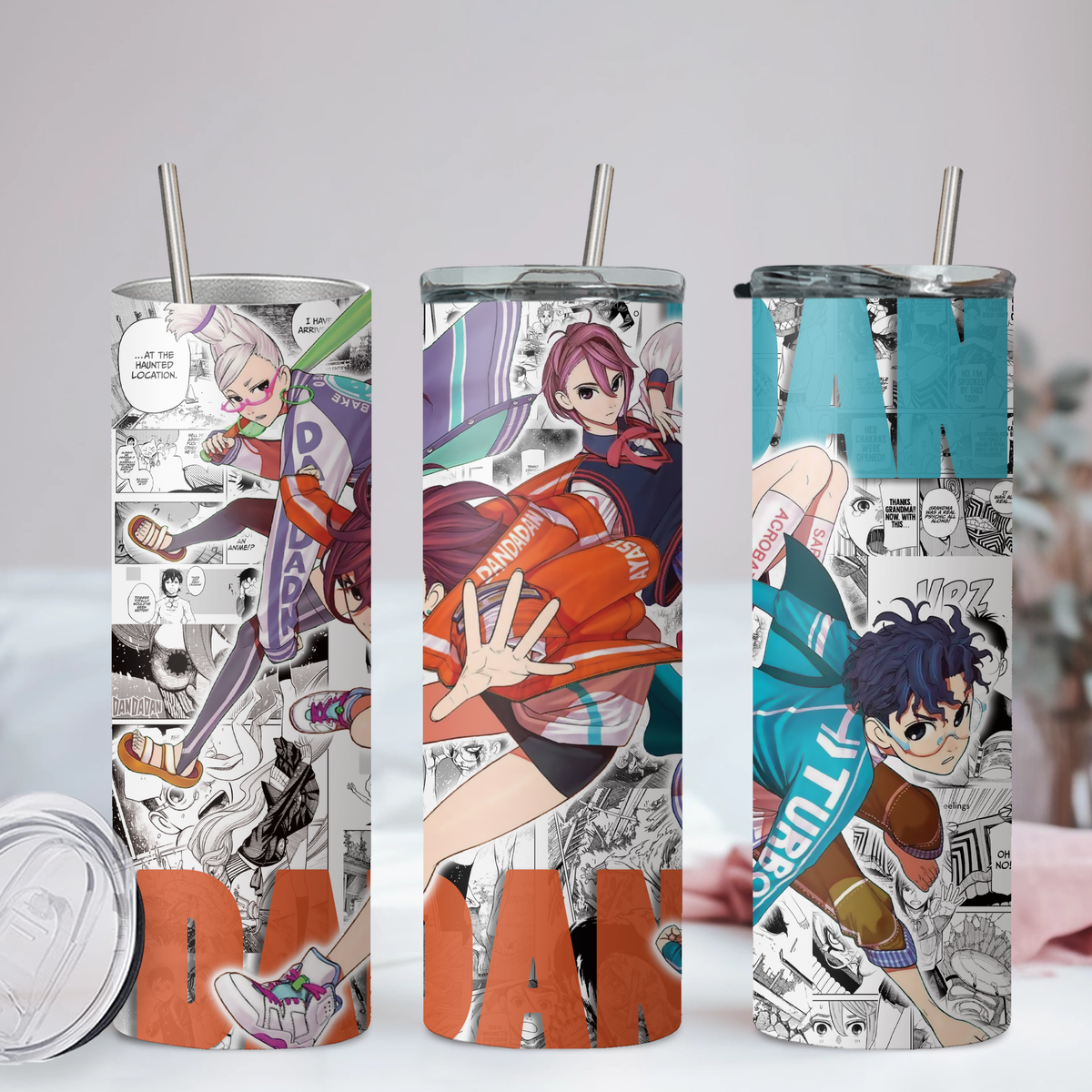 Dan Da Dan Collection Anime 20oz Tumbler with Straw and Lid