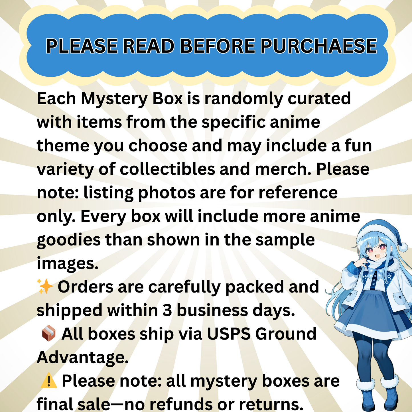 Blind Date with Dan Da Dan Mystery Box – 20oz Tumbler + 5 Surprise Dan Da Dan Merch Items