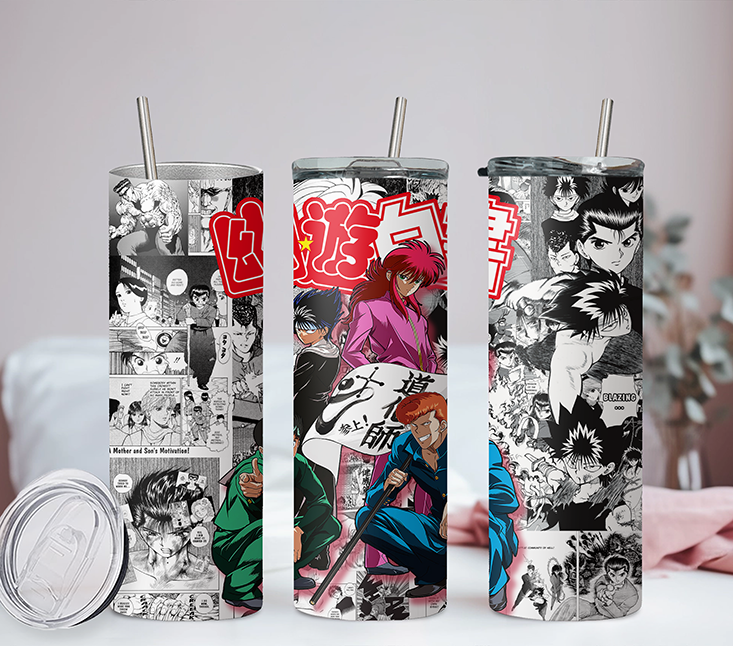 YuYu Hakusho Anime 20oz Tumbler with Straw and Lid