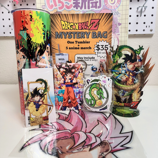 Blind Date with Dragon Ball Z Mystery Box – 20oz Tumbler + 5 Surprise Dragon Ball Z Merch Items
