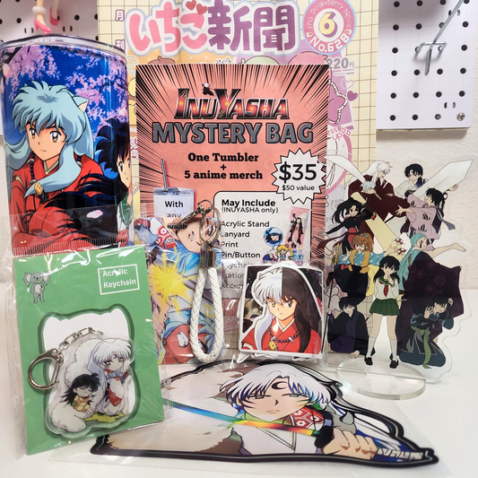 Blind Date with Inuyasha Mystery Box – 20oz Tumbler + 5 Surprise Inuyasha Merch Items