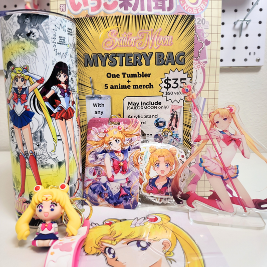 Blind Date with Sailor Moon Mystery Box – 20oz Tumbler + 5 Surprise Sailor Moon Merch Items