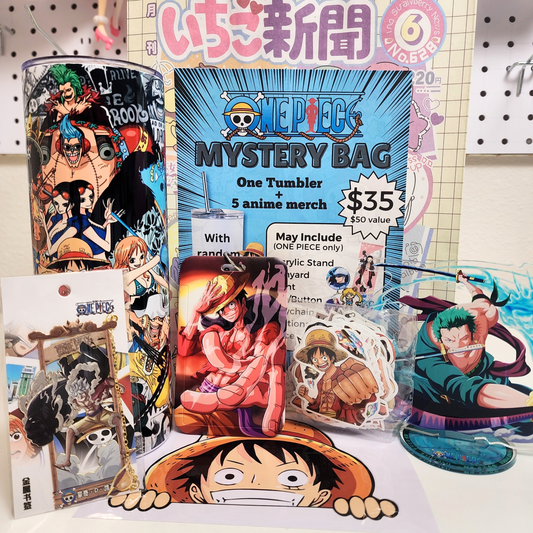 Blind Date with One Piece Mystery Box – 20oz Tumbler + 5 Surprise One Piece Merch Items